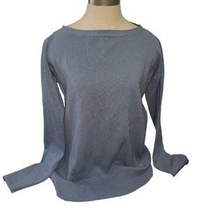 CT785 Devotion by "Cyrus" Ladies Long Sleeve Crew Neck Blue Sweater L